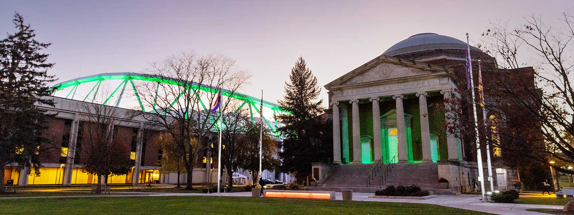 campus at night