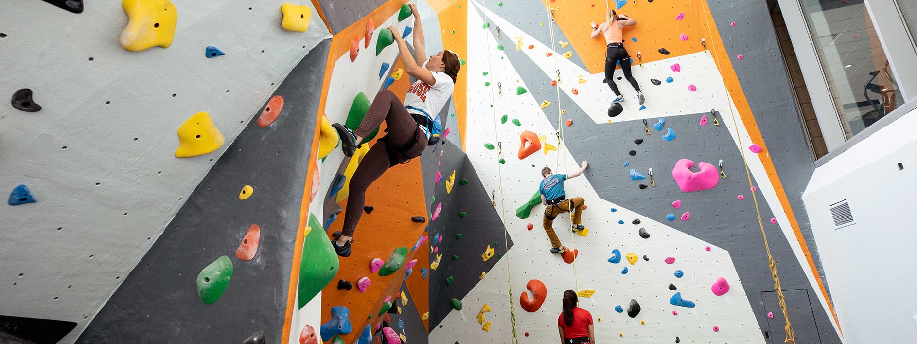 indoor rock climbing